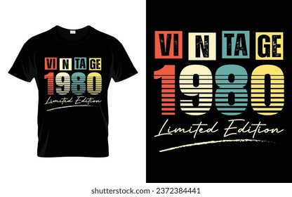 43 Years Old Vintage 1980 Limited Edition 43rd Birthday living legend t shirt