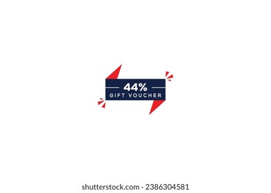 44% off Discount voucher design coupon code design gift voucher design promo design sale promotion