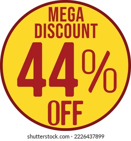 44 off special offer discount, mega discount,