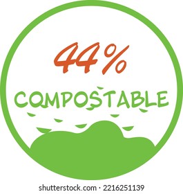 44% de ilustraciones de arte de vectores circulares compostables con expresión simple y vívida en la tierra y colores naturales