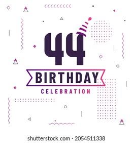 3,334 44 Birthday Images, Stock Photos & Vectors | Shutterstock