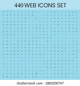 440 Set of computer icon vectors