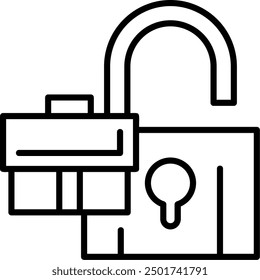 441 - Unlock Flat Vector Icon Design