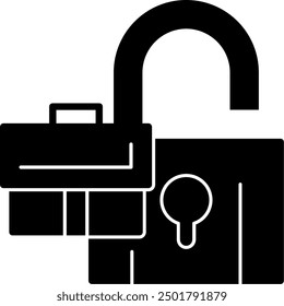 441 - Unlock Flat Vector Icon Design