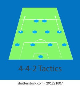 442 tactics stadium vector