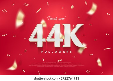 44k diseño elegante y lujoso, fondo de Vector gracias por los seguidores.