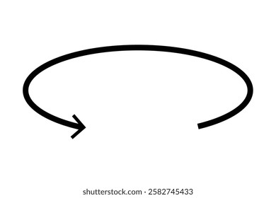 45, 90, 180, 360 degrees angles round and rotation arrow icon. Round and Rotation arrow vector illustration.