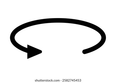 45, 90, 180, 360 degrees angles round and rotation arrow icon. Round and Rotation arrow vector illustration.