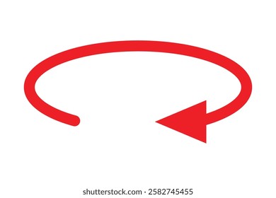 45, 90, 180, 360 degrees angles round and rotation arrow icon. Round and Rotation arrow vector illustration.