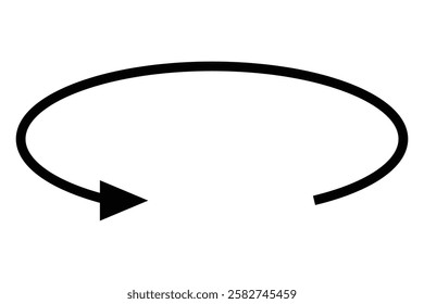 45, 90, 180, 360 degrees angles round and rotation arrow icon. Round and Rotation arrow vector illustration.