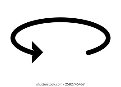 45, 90, 180, 360 degrees angles round and rotation arrow icon. Round and Rotation arrow vector illustration.