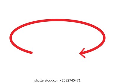 45, 90, 180, 360 degrees angles round and rotation arrow icon. Round and Rotation arrow vector illustration.