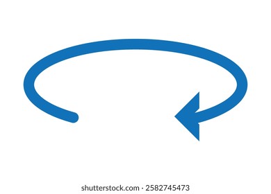 45, 90, 180, 360 degrees angles round and rotation arrow icon. Round and Rotation arrow vector illustration.