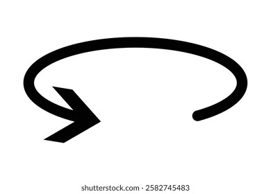 45, 90, 180, 360 degrees angles round and rotation arrow icon. Round and Rotation arrow vector illustration.