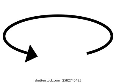 45, 90, 180, 360 degrees angles round and rotation arrow icon. Round and Rotation arrow vector illustration.