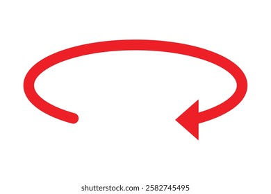 45, 90, 180, 360 degrees angles round and rotation arrow icon. Round and Rotation arrow vector illustration.