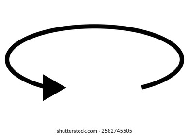 45, 90, 180, 360 degrees angles round and rotation arrow icon. Round and Rotation arrow vector illustration.