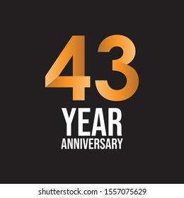 45 Anniversary Celebration Vector Template