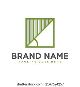 45 degree angle illustration logo design