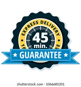 45 minutes Express Delivery illustration