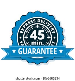 45 minutes Express Delivery illustration