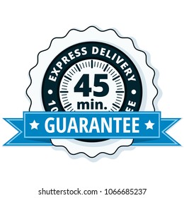45 minutes Express Delivery illustration