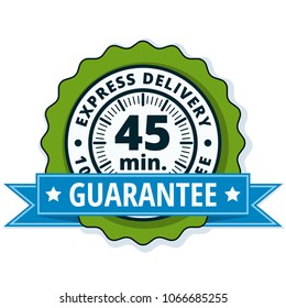 45 minutes Express Delivery illustration