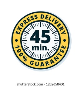 45 minutes Express Delivery illustration