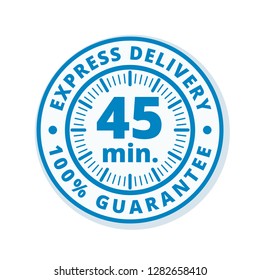 45 minutes Express Delivery illustration