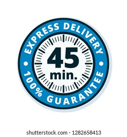 45 minutes Express Delivery illustration