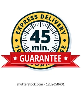 45 minutes Express Delivery illustration