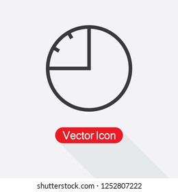 45 Minutes Icon Vector Illustration Eps10