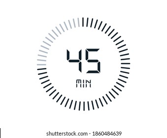 45 minutes timers Clocks, Timer 45 min icon