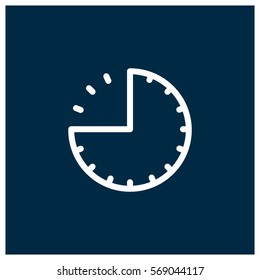 45 minutes vector icon