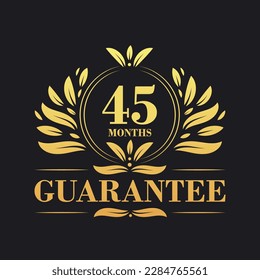 45 Months Guarantee Logo vector,  45 Months Guarantee sign symbol