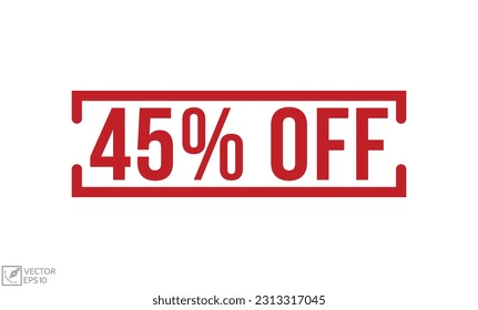 45% del diseño vectorial de Estampado de caucho rojo.