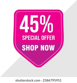 45% Off Sale Banner - Exclusive Discount Promotion