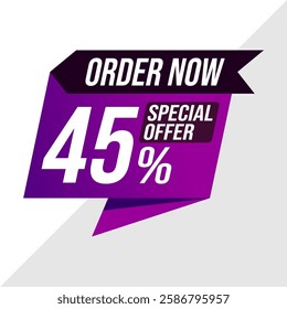 45% Off Sale Banner - Exclusive Discount Promotion