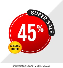 45% Off Sale Banner - Exclusive Discount Promotion