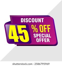 45% Off Sale Banner - Exclusive Discount Promotion