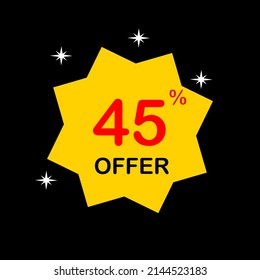 El 45 % ofrece insignia amarilla.  Adecuado para negocios