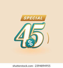 45 Percent Special Discount Sale