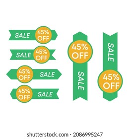 45% Sale Infography Design , With 6 Varients