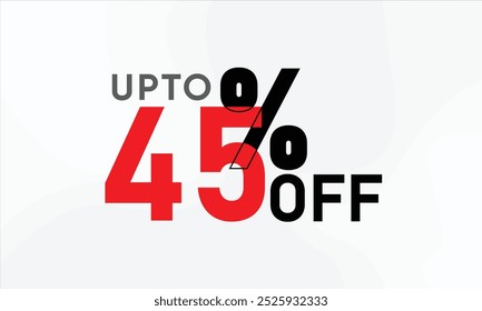 45% vetor de venda. vetor de venda de desconto. 45% off vetor. venda 45% vetor