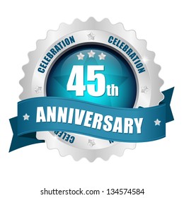 45 year anniversary button