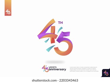 45-jähriges Design-Template