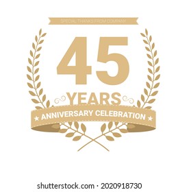 45th Business Anniversary Images, Stock Photos & Vectors | Shutterstock