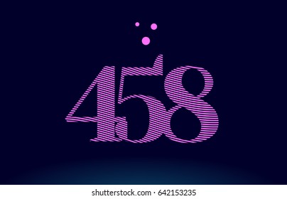 358 Number Digit Logo Pink Line: เวกเตอร์สต็อก (ปลอดค่าลิขสิทธิ์ ...
