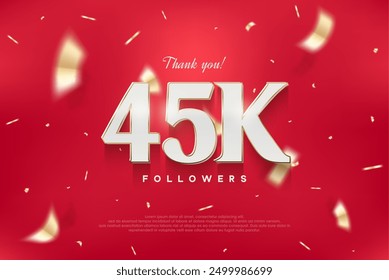 45k elegant and luxurious design, vector background thank you for the followers.