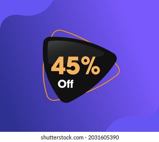45%Off - Etiqueta de precio triangular